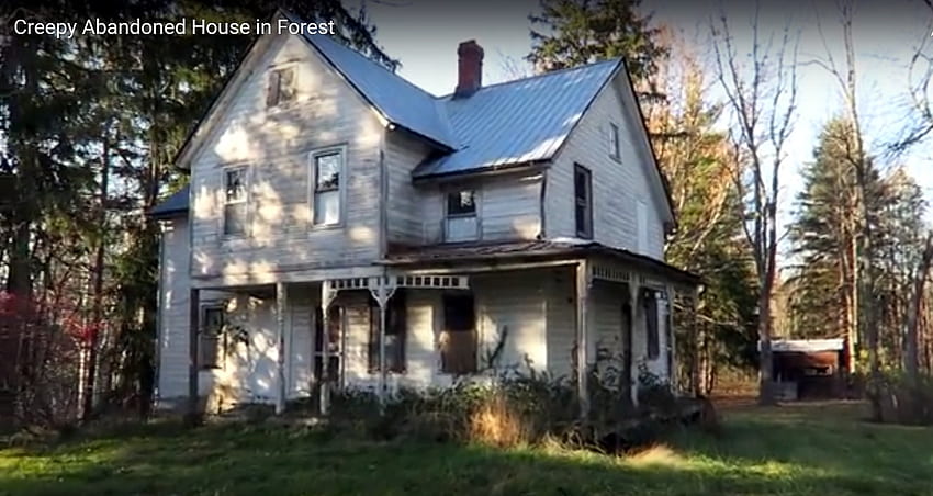 Creepy Abandoned House in Forest, Ohio, Rural, Houses, Architecture HD wallpaper
