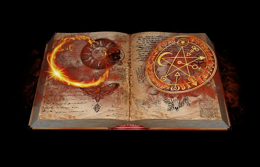 Book Mysticism Magic Mystical Fantasy Mysterious HD wallpaper