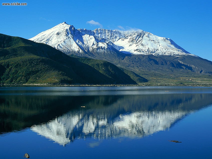 ธรรมชาติ: Mount St Helens และ Spirit Lake Washington, nr. 16373 ภูเขาเซนต์เฮเลนส์ในฤดูหนาว วอลล์เปเปอร์ HD
