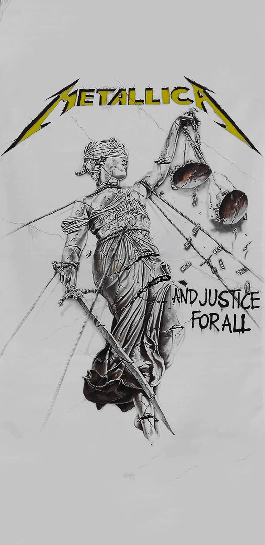 I always struggle to find good for my phone so i decided to make my own [] : Metallica, And Justice for All HD phone wallpaper