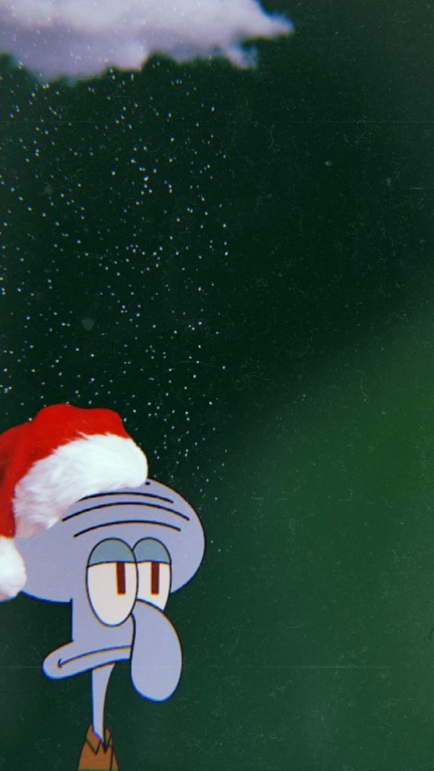 Christmas squidward, squarepants, spongebob, santa HD phone wallpaper
