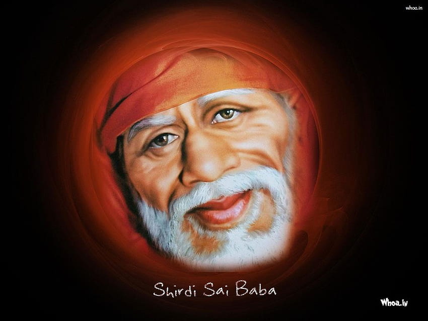 Shridi Sai Baba Face With Dark Background, Sai Baba 3D HD wallpaper | Pxfuel