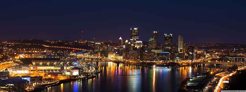 Downtown Pittsburgh Skyline ❤ for • Dual HD duvar kağıdı