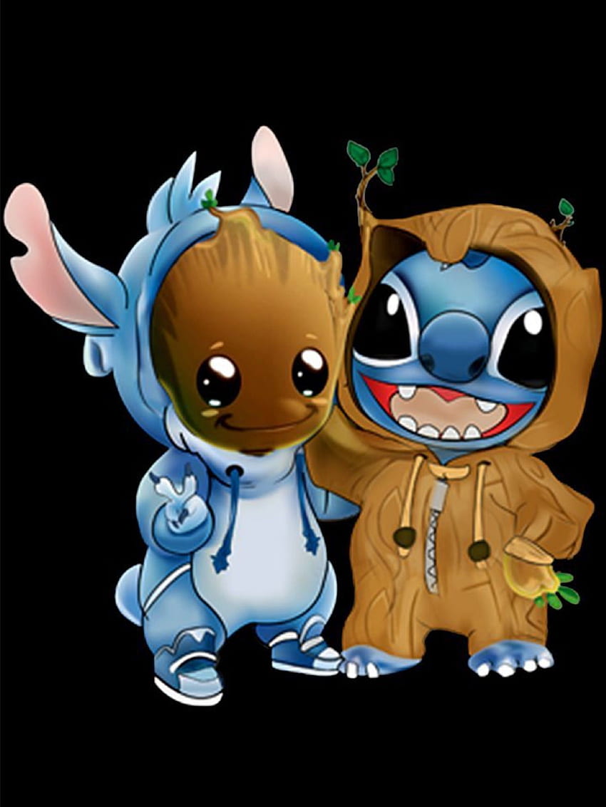 Stitch and Groot!!!. Stitch in 2019. Cute disney drawings, Baby Stitch HD phone wallpaper