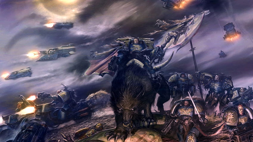 Vollständige Space Wolves Space Marines. Warhammer 40k Weltraumwölfe, Warhammer, Weltraumwölfe HD-Hintergrundbild