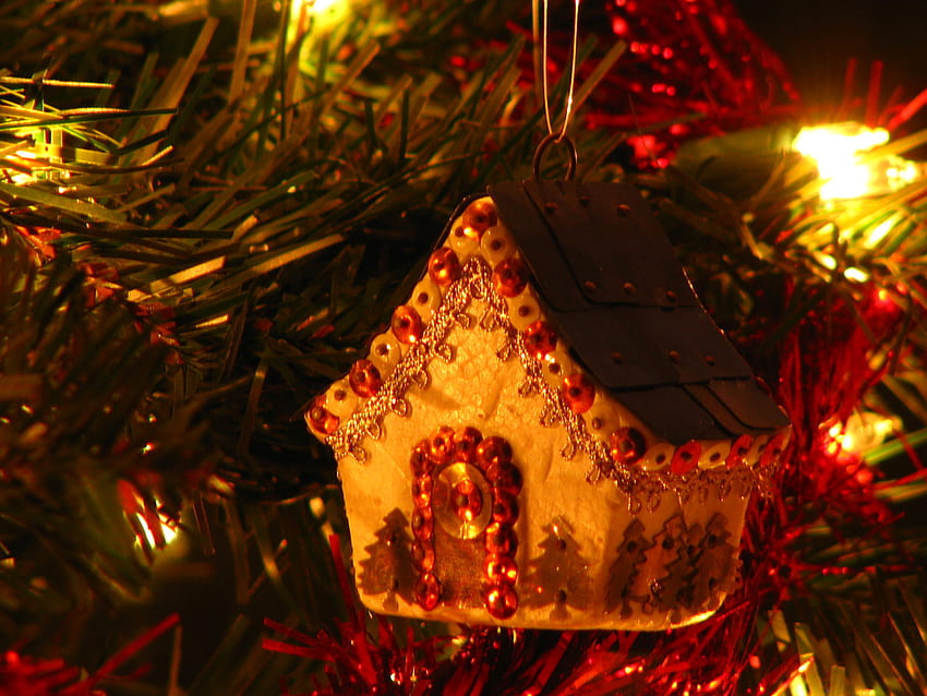 Joyeux Noël, vacances, graphie, populaire, arbre, décoration, Résumé, lumières, Noël, rouge Fond d'écran HD