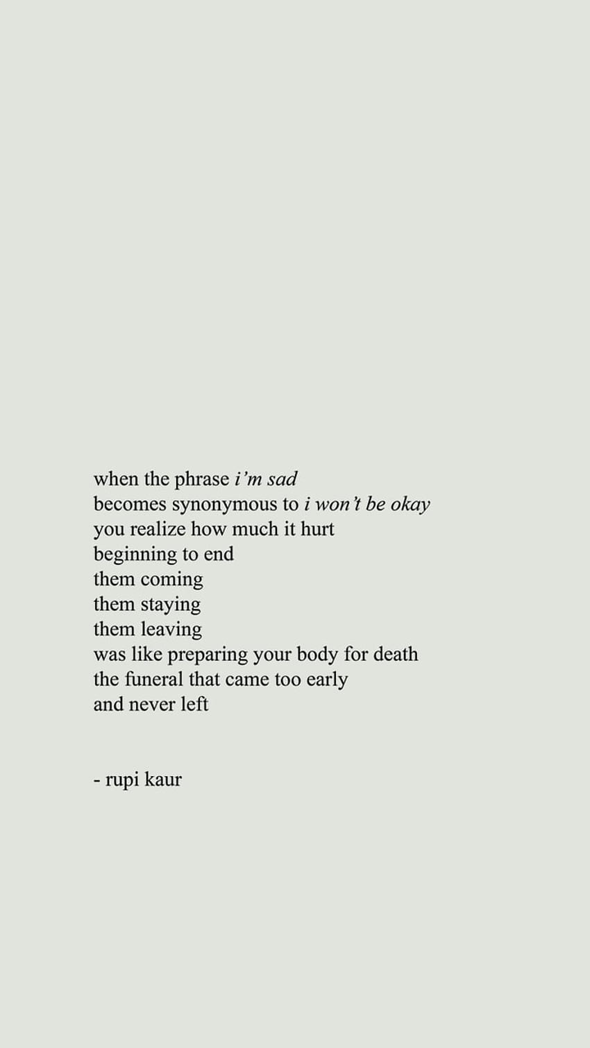 Poet, poem and funeral -, Milk and Honey Quotes HD phone wallpaper | Pxfuel