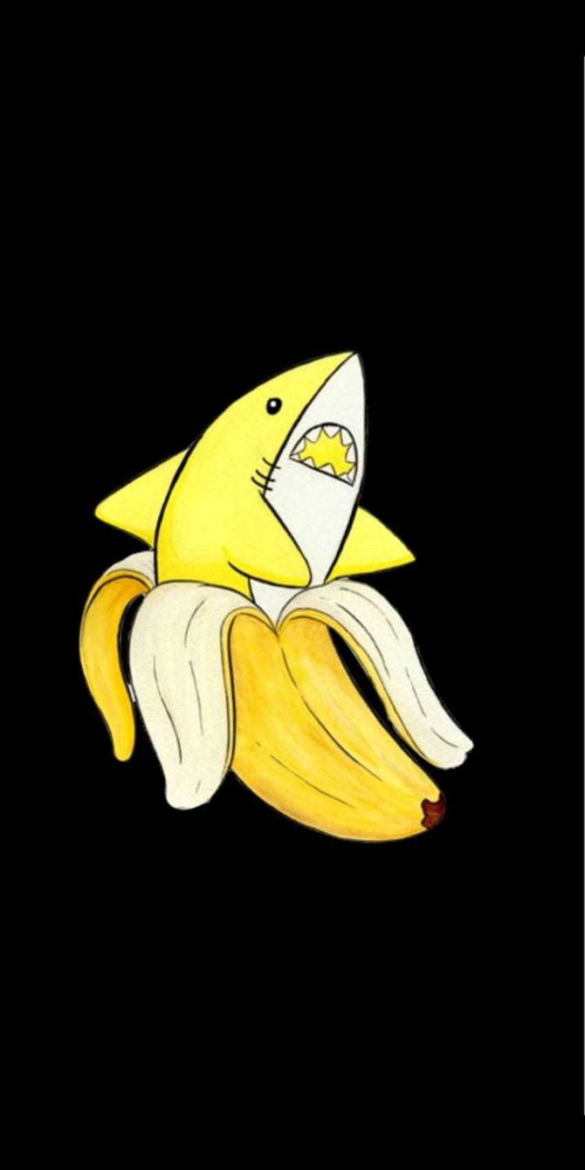 Tubarão Banana, Banana Engraçado Papel de parede de celular HD