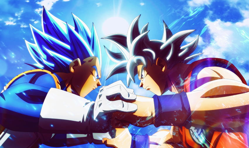 Dragon Ball Super-Goku gegen Vegeta, Vegeta gegen Goku Black HD-Hintergrundbild