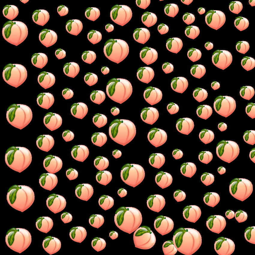 Aesthetic Food Tumblr Background, Peach Emoji HD phone wallpaper