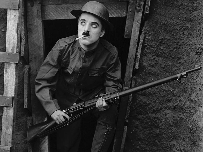Charlie Chaplin Soldat - - HD-Hintergrundbild