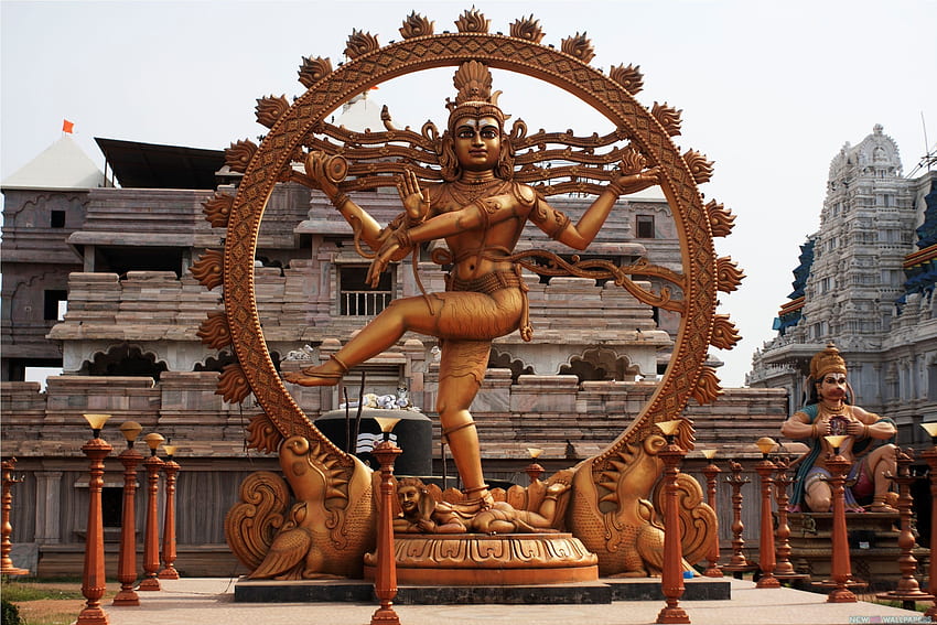 Senhor Shiva de alta resolução, estátua de Shiva papel de parede HD