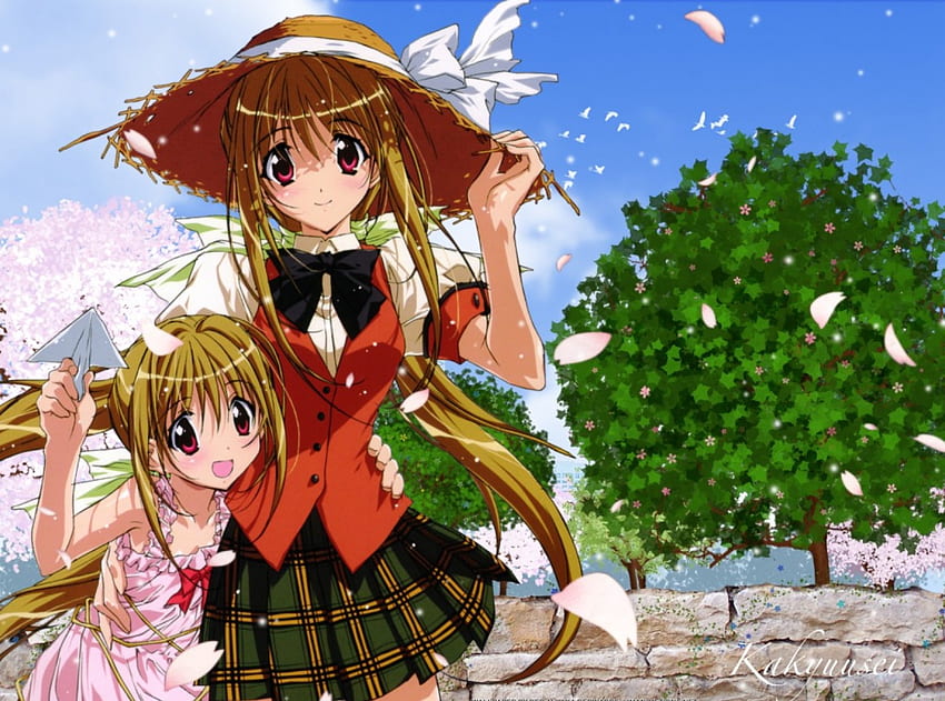 Cute anime sisters HD wallpapers | Pxfuel