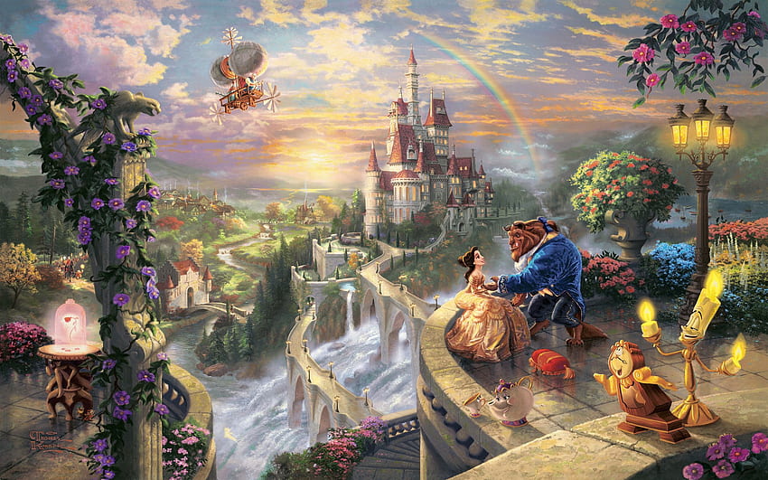 Thomas Kinkade Disney, Disney Mac HD wallpaper