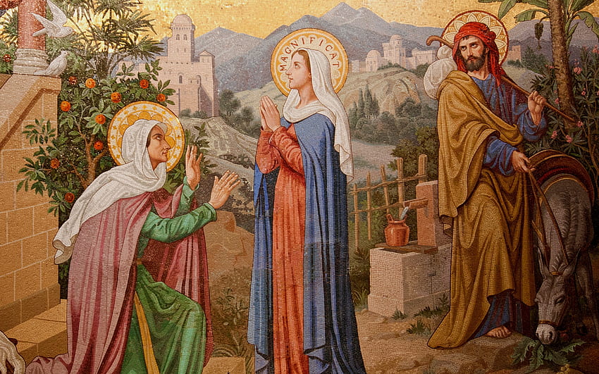 Ziyaret - Magnificat, Elisabeth, ziyaret, Mary, Joseph HD duvar kağıdı