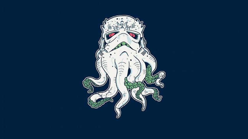 Star Wars - Stormtrooper Octopus -, Stormtrooper Minimalist HD wallpaper