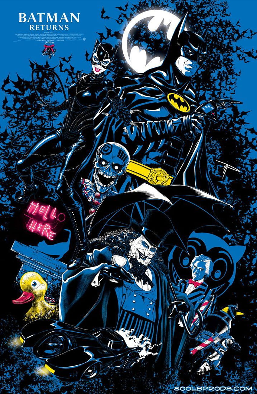 Batman Returns phone wallpaper on Behance