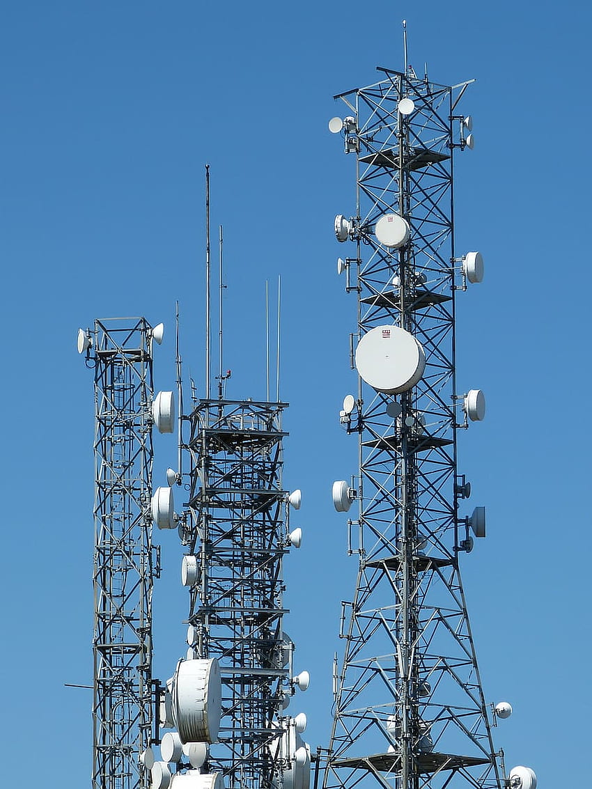 : antena, wieża, telefon komórkowy, telekomunikacja Tapeta na telefon HD