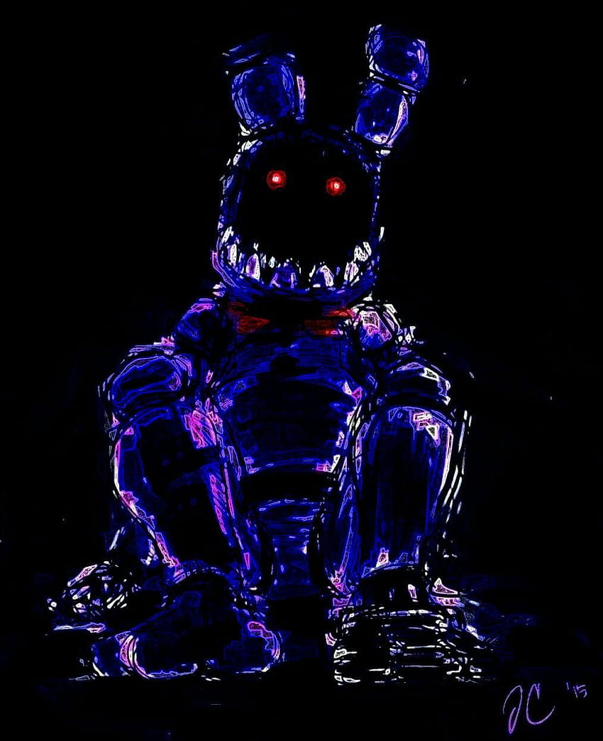 Solmuş Bonnie. Fnaf , Fnaf, Fnaf sanatı HD telefon duvar kağıdı