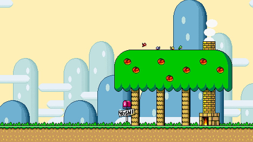 Super Mario World La casa de Yoshi, Yoshi Story fondo de pantalla