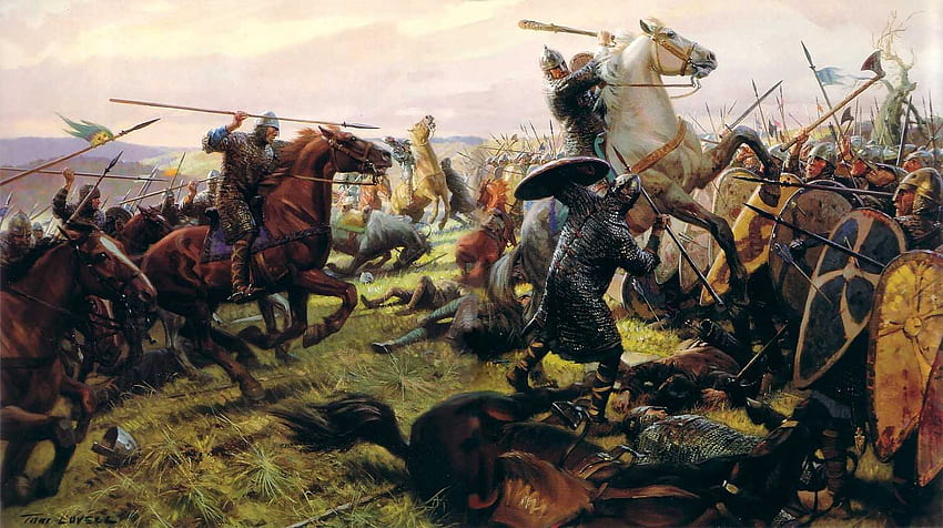 Schlacht von Hastings (1066), Normannen, normannische Invasion, Geschichte, mittelalterliche Schlachten, Wilhelm der Eroberer HD-Hintergrundbild