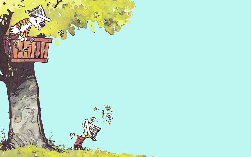 Calvin & Hobbes . Background . HD wallpaper