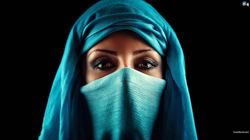 арабски жени, арабка, момиче, модел, хиджаб HD тапет
