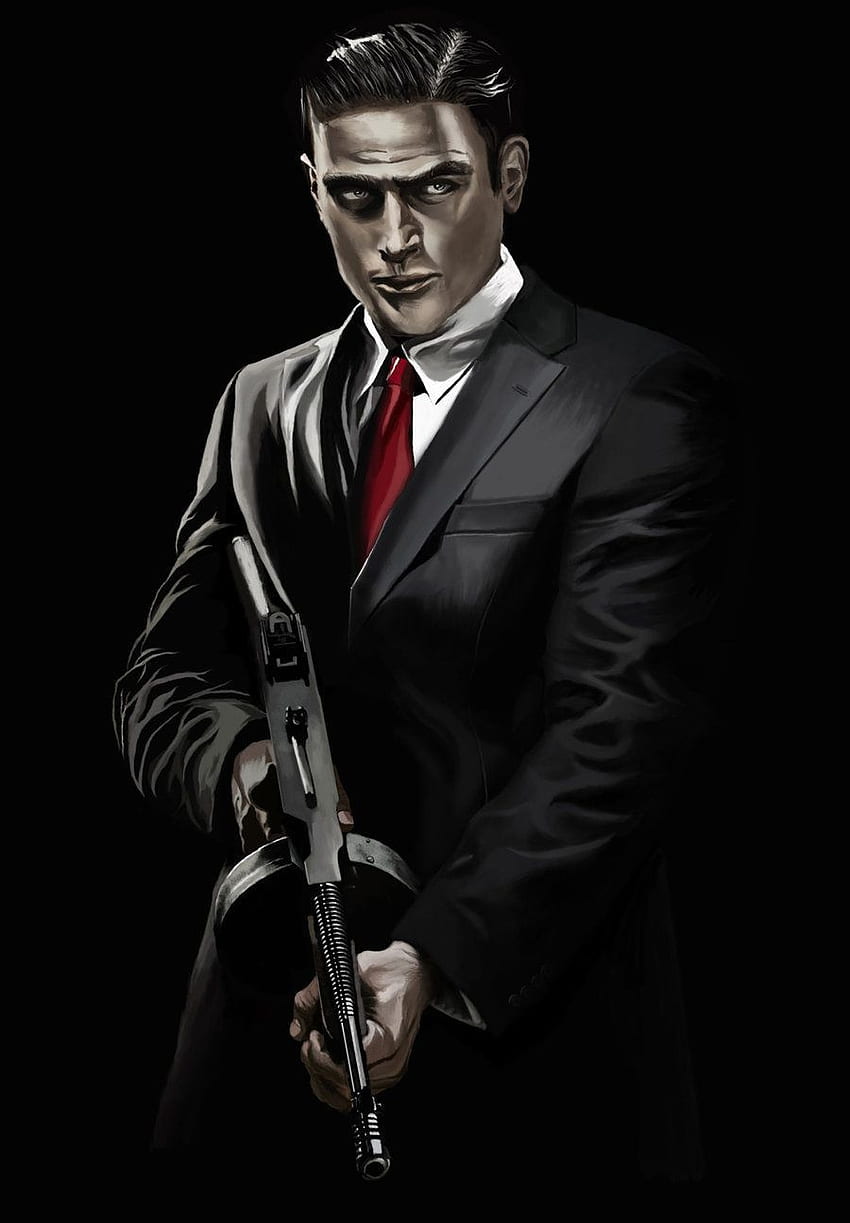 Ilustraciones de Mafia 2. Vito del juego Mafia II de kartjeeva. Todas las cosas, la mafia más ruda fondo de pantalla del teléfono