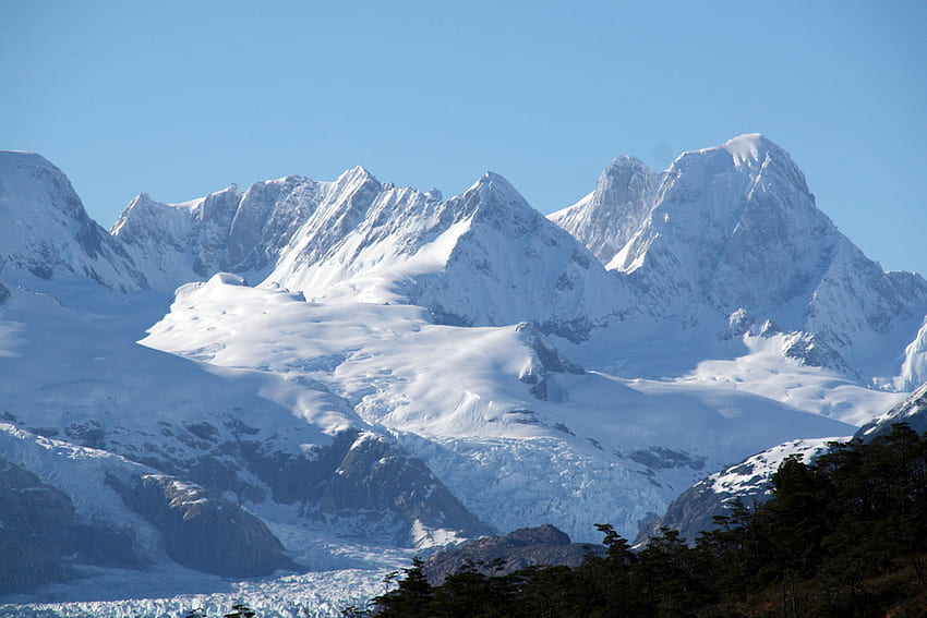 장엄한 산, 남미, 파타고니아, 아르헨티나, 산, 눈 덮힌 HD 월페이퍼