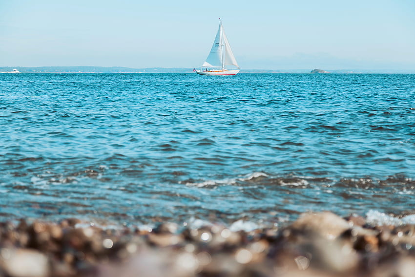 Water, Sea, Waves, , , Boat, Sailboat, Sailfish HD wallpaper
