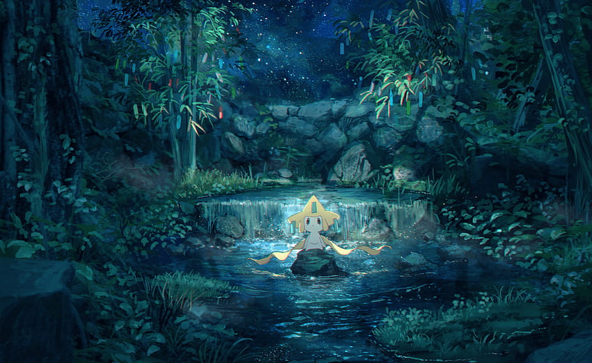 della foresta di anime Pokémon, paesaggio di Pokemon Sfondo HD