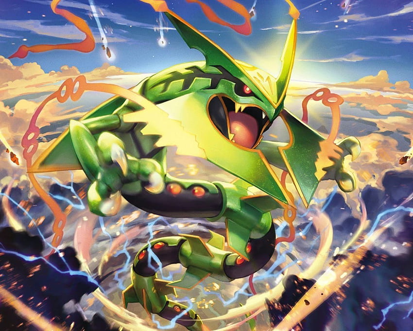 Mega Rayquaza, Pokémon, Anime, Pokémon Rayquaza HD-Hintergrundbild
