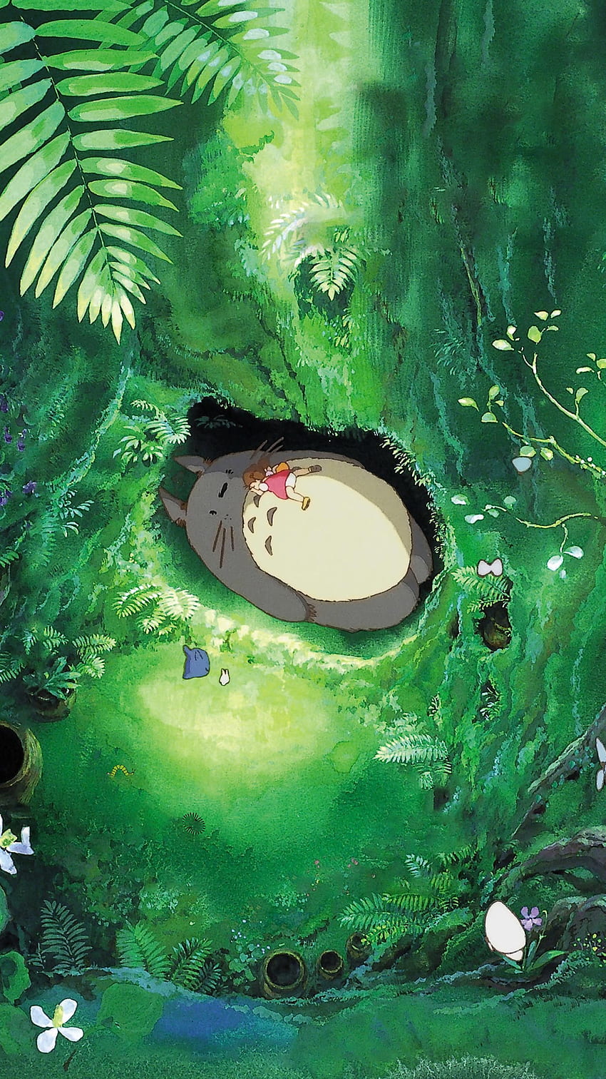 My Neighbor Totoro (1988) Phone . Moviemania. Studio ghibli, Studio ghibli poster, Studio ghibli movies, Miyazaki HD phone wallpaper
