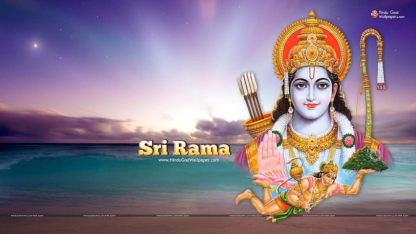Lord Ram w pełnym rozmiarze. Ram, Shri Ram, Ram Bhagwan Tapeta HD