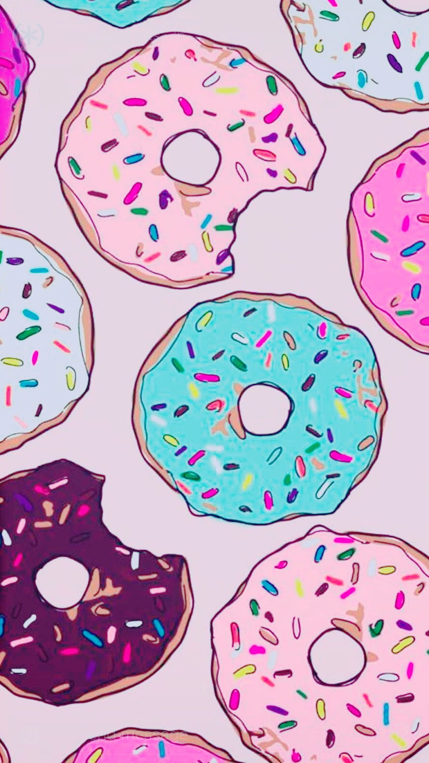iPhone . Design, Pattern, Doughnut, Clip art, Donut HD phone wallpaper