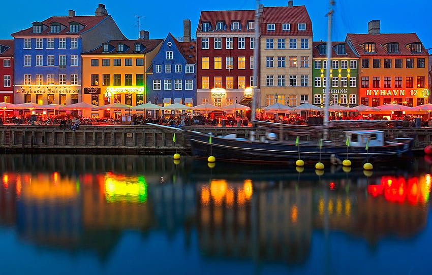 Copenhague - , Copenhague Background on Bat, Copenhague Dinamarca papel de parede HD