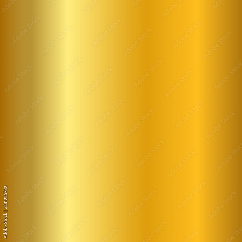 Złota gradientowa gładka tekstura. Puste złote metalowe tło. Lekki metaliczny szablon płyty, abstrakcyjny wzór. Elegancka dekoracja z jasnej folii, dekoracyjna błyszcząca. Ilustracja wektora Wektor stockowy, złoty gradient Tapeta na telefon HD