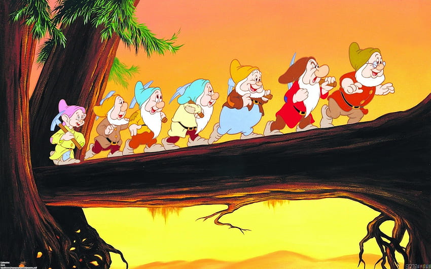 白雪姫と七人の小人の背景 高画質の壁紙