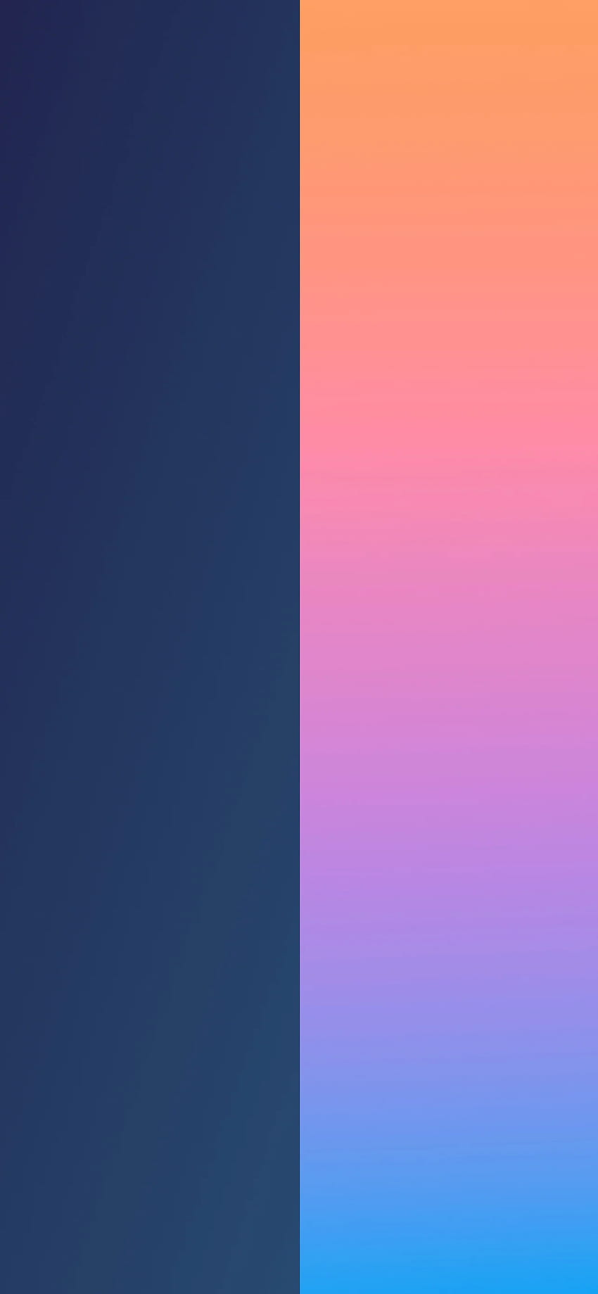 iPhone dúo con colores divididos, iPhone azul gris fondo de pantalla del teléfono