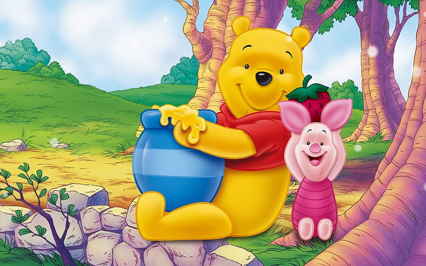 One Hundred : Funny Winnie The Pooh HD wallpaper
