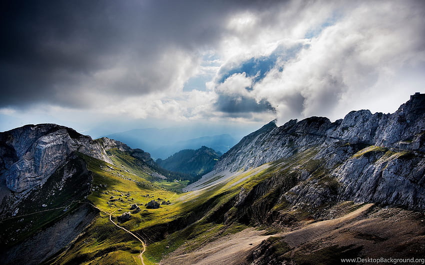 Pegunungan Alpen Swiss Dan , , 2Mb Wallpaper HD