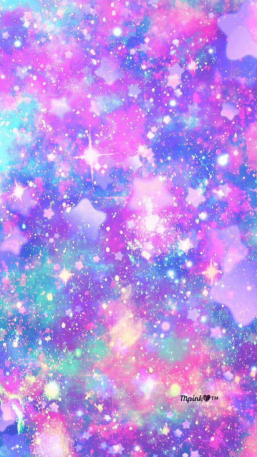 Nuovo della galassia unicorno sulla schermata iniziale di Kecbio, galassia glitterata Sfondo del telefono HD