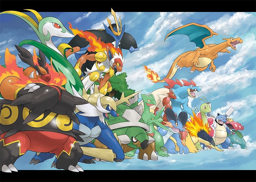 sinnoh starters wallpaper