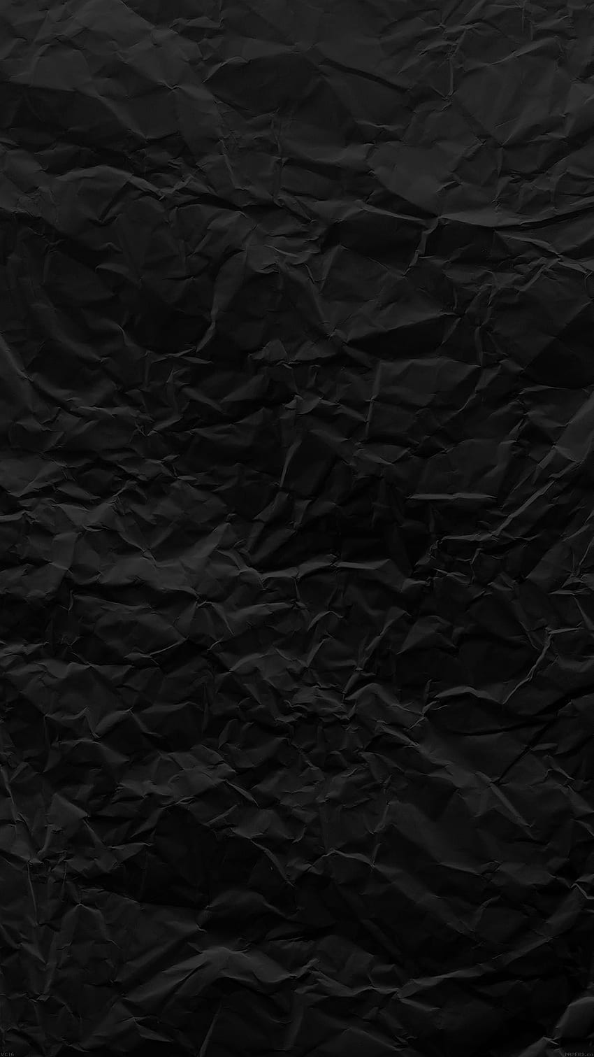 Намачкана тъмна текстура на хартия, черна текстура HD тапет за телефон