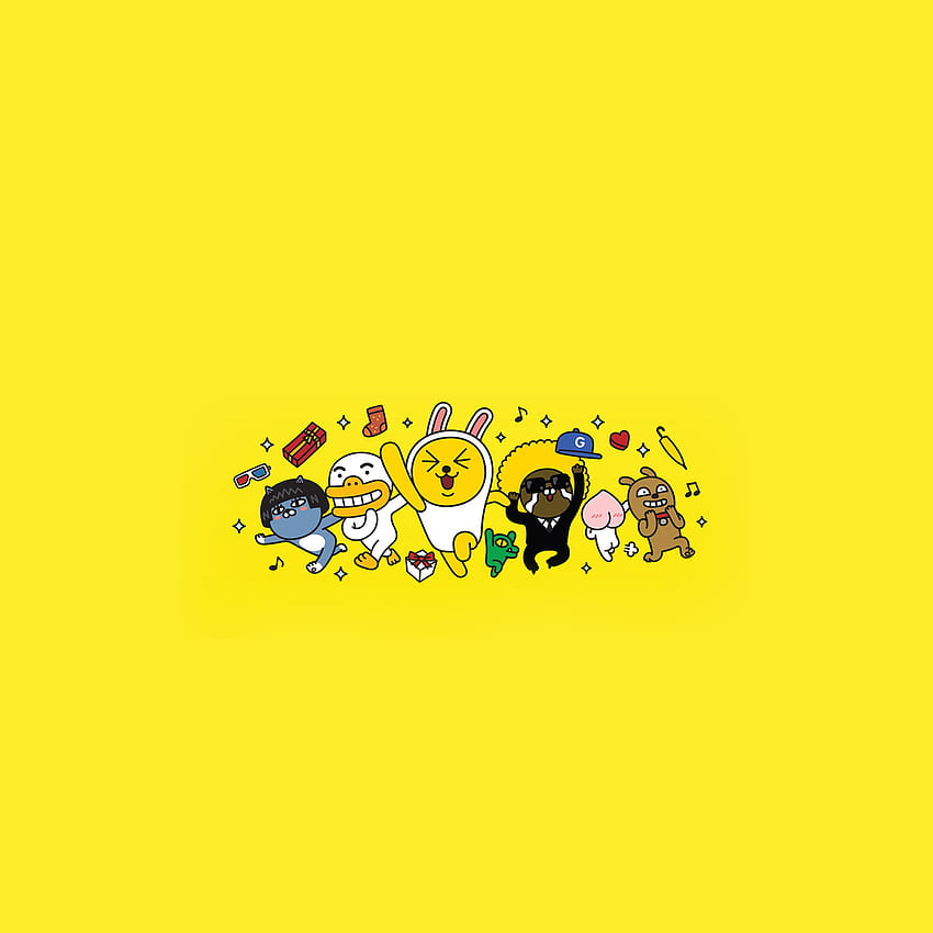 Kakao Yellow Friends Anime Art Illustration HD phone wallpaper