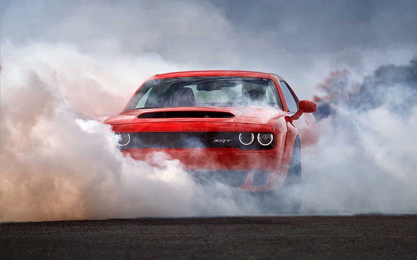 Dodge Challenger - Dodge Challenger Demon Smoke -, Dodge Demon Hellcat HD wallpaper