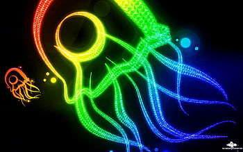 neon rainbow jellyfish