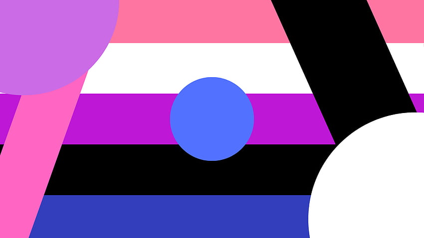 ¡Formas de género fluido! : género fluido, bandera de género fluido fondo de pantalla