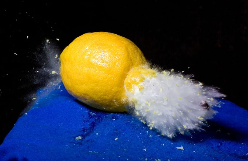 Lemon Berkecepatan Tinggi, peluru, lemon,, kecepatan tinggi Wallpaper HD