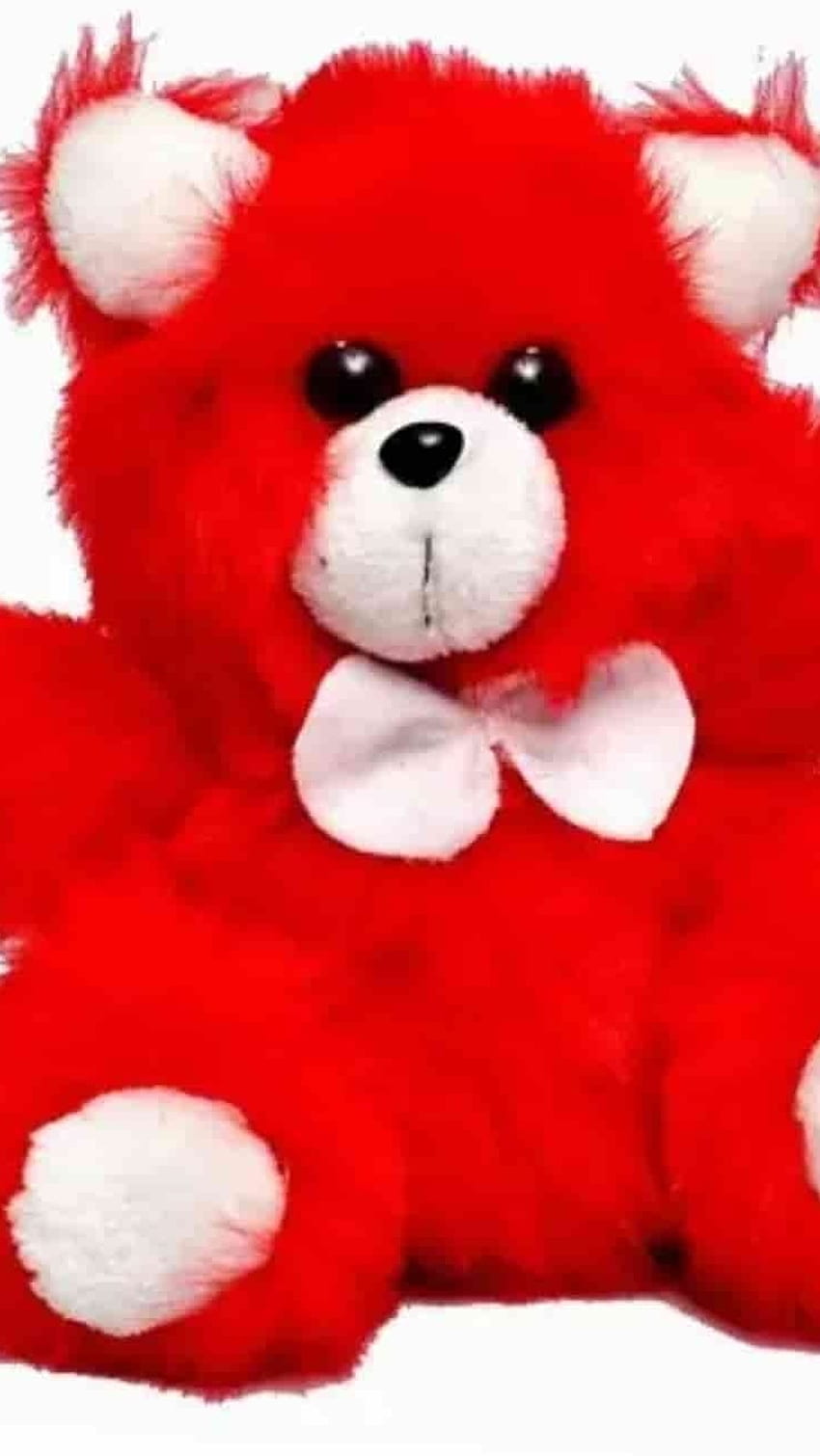 Beautiful Teddy Bear, Red Toy HD phone wallpaper